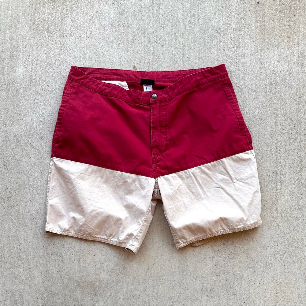 Vintage Patagonia Casual Short Men Size 35 90s Color Block Organic Cotton - Picture 1 of 8